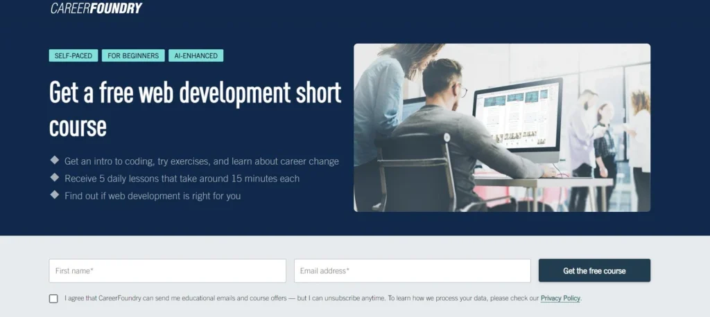 سایت CareerFoundry برای آموزش برنامهنویسی