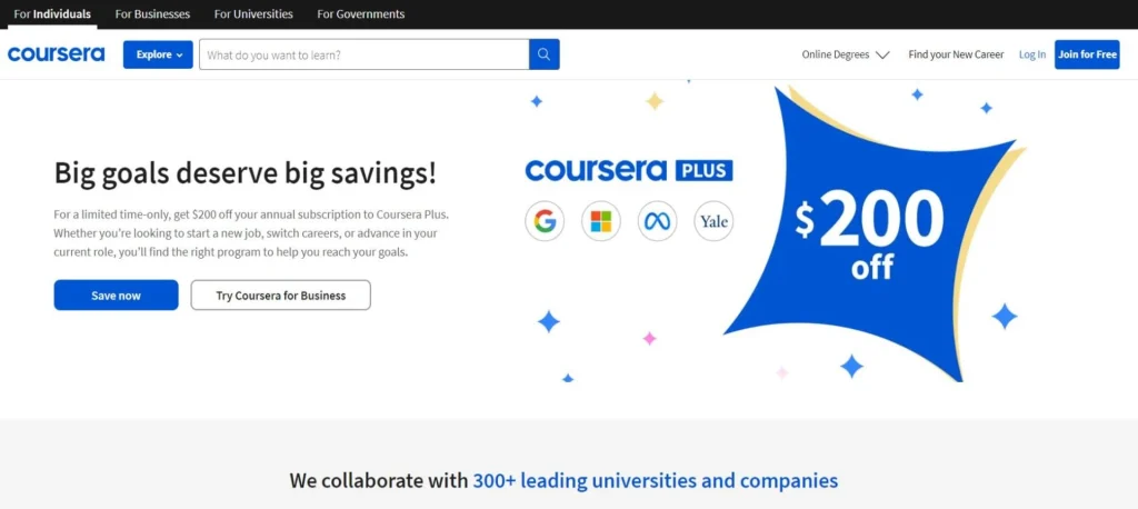 Coursera برای دورههای برنامهنویسی