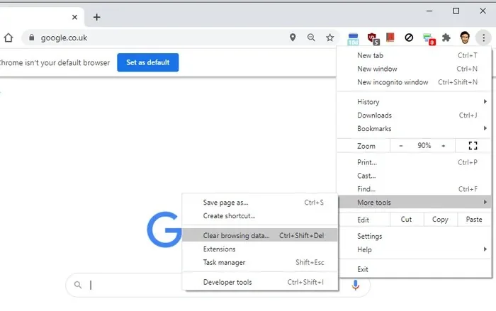 رفع ERR_CONNECTION_RESET کروم