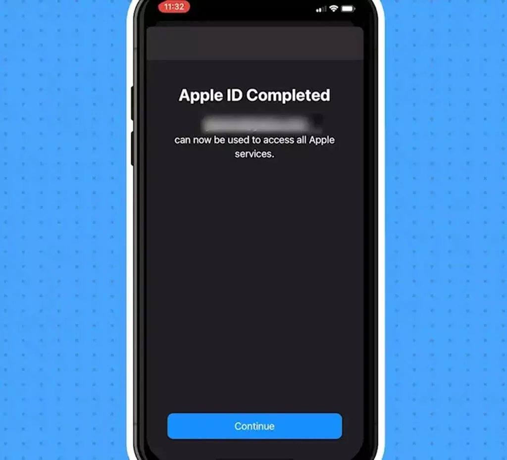 تکمیل ساخت حساب در App Store