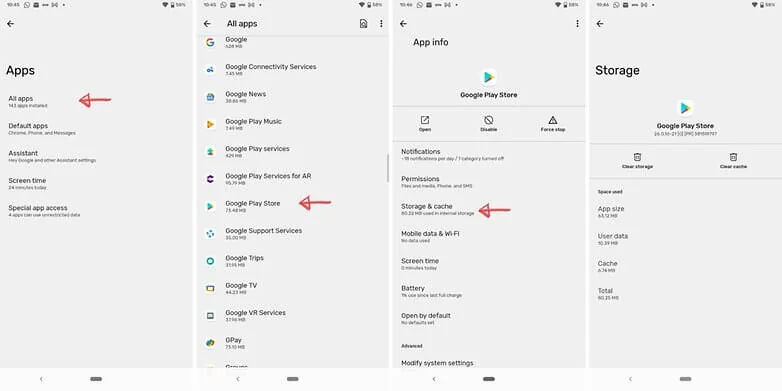 رفع خطای احراز هویت گوگل پلی