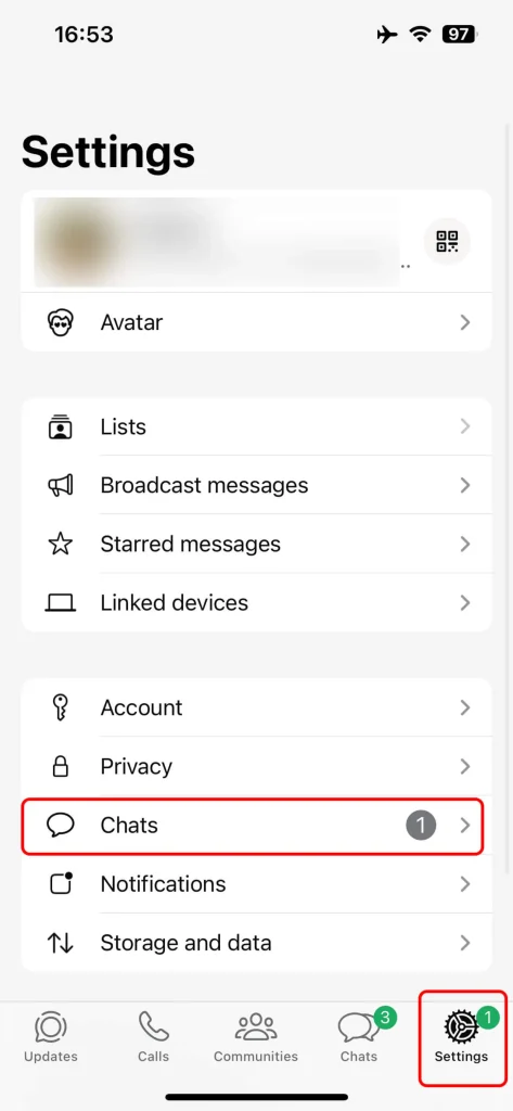 بکاپ واتساپ در آیفون و iCloud – مرحله 8