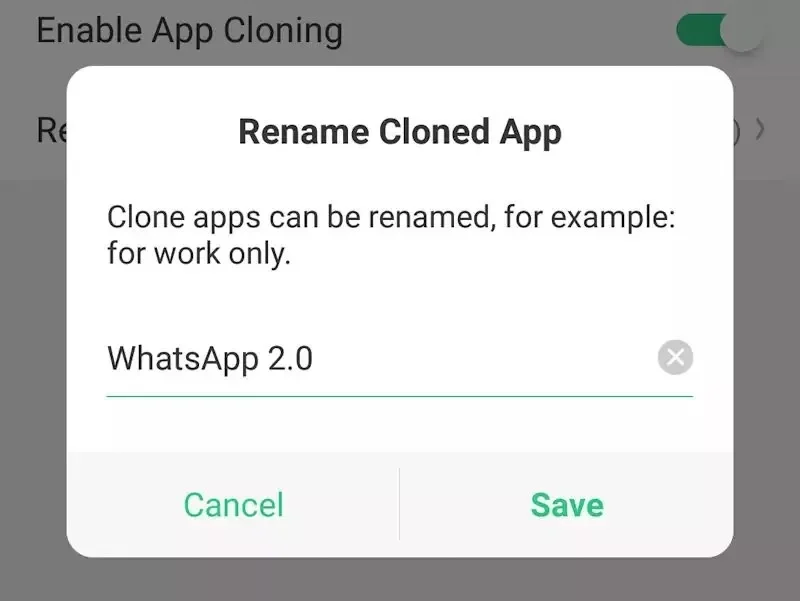 تغییر نام واتساپ دوم