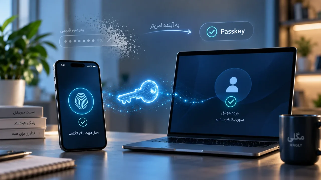 مفهوم Passkey و ورود امن بدون رمز عبور در گوشی و کامپیوتر