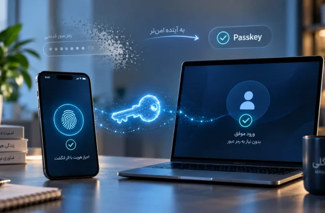 مفهوم Passkey و ورود امن بدون رمز عبور در گوشی و کامپیوتر