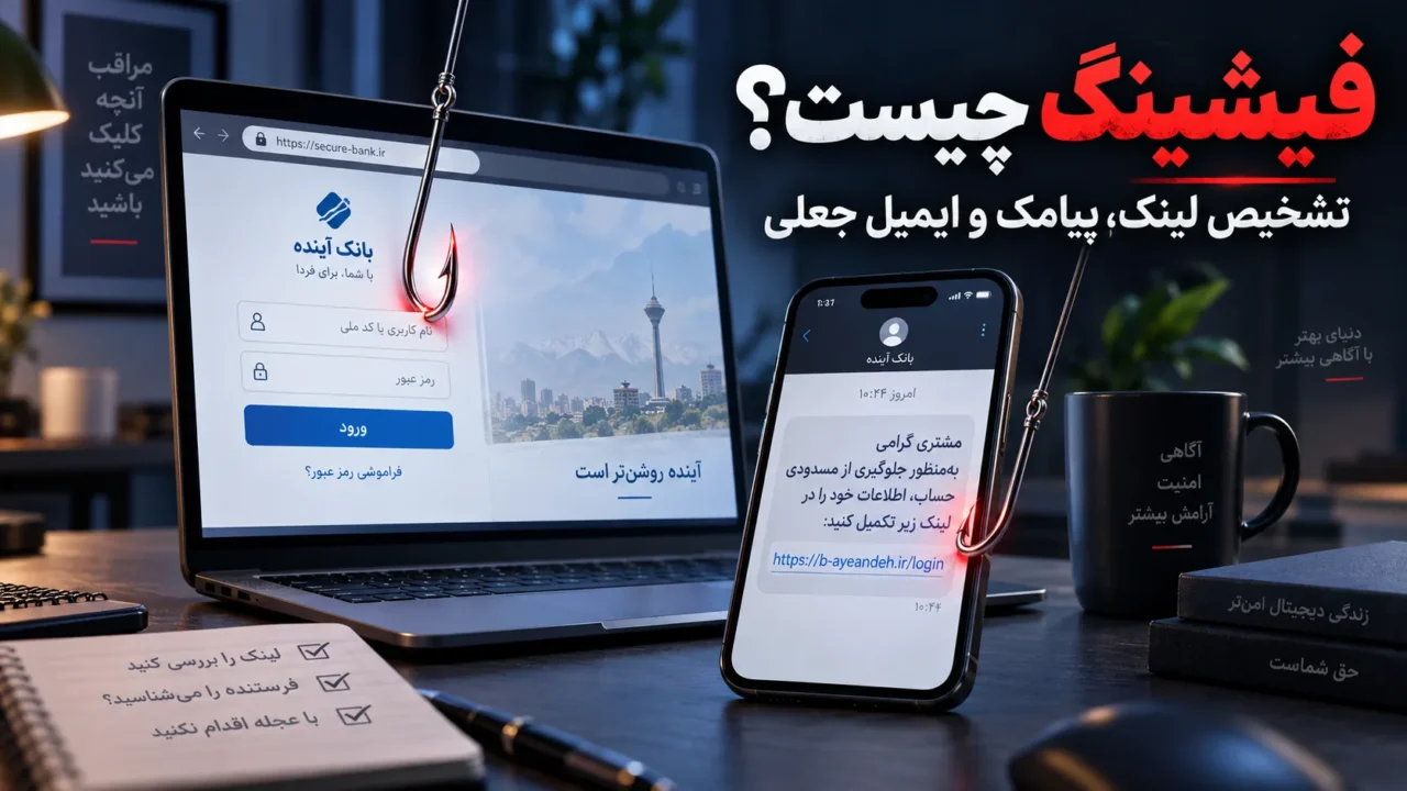 فیشینگ چیست و چگونه لینک پیامک و ایمیل جعلی را تشخیص دهیم